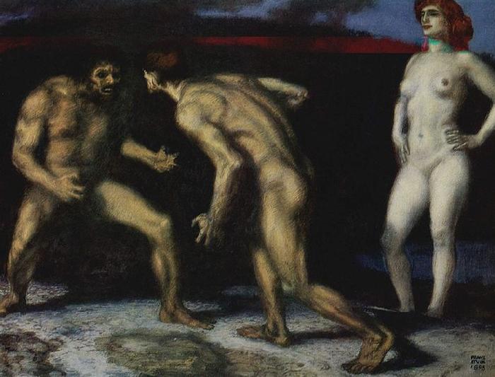 Franz von Stuck Der Kampf ums Weib Spain oil painting art